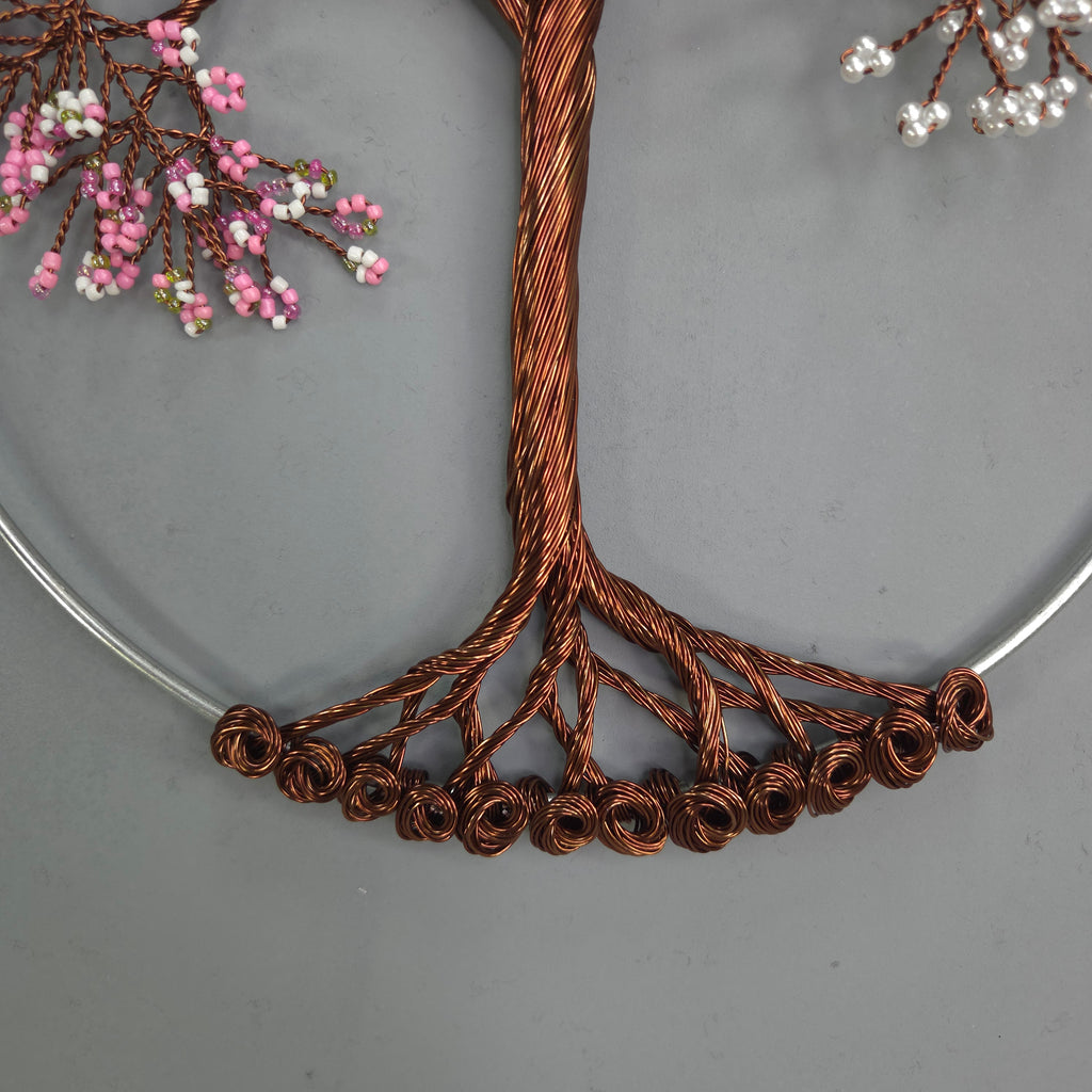 Small Four Seasons Wall Hanging Wire Tree - 10 inches