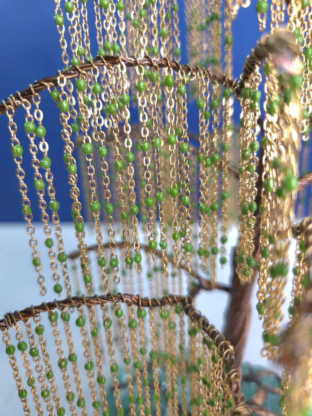 Fluorite Willow Wire Tree Sculpture